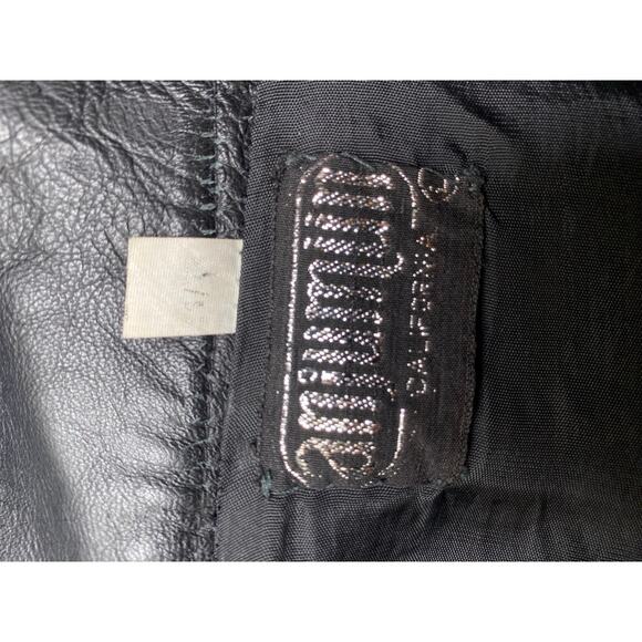 Black Leather Skirt Vintage - Picture 4 of 7